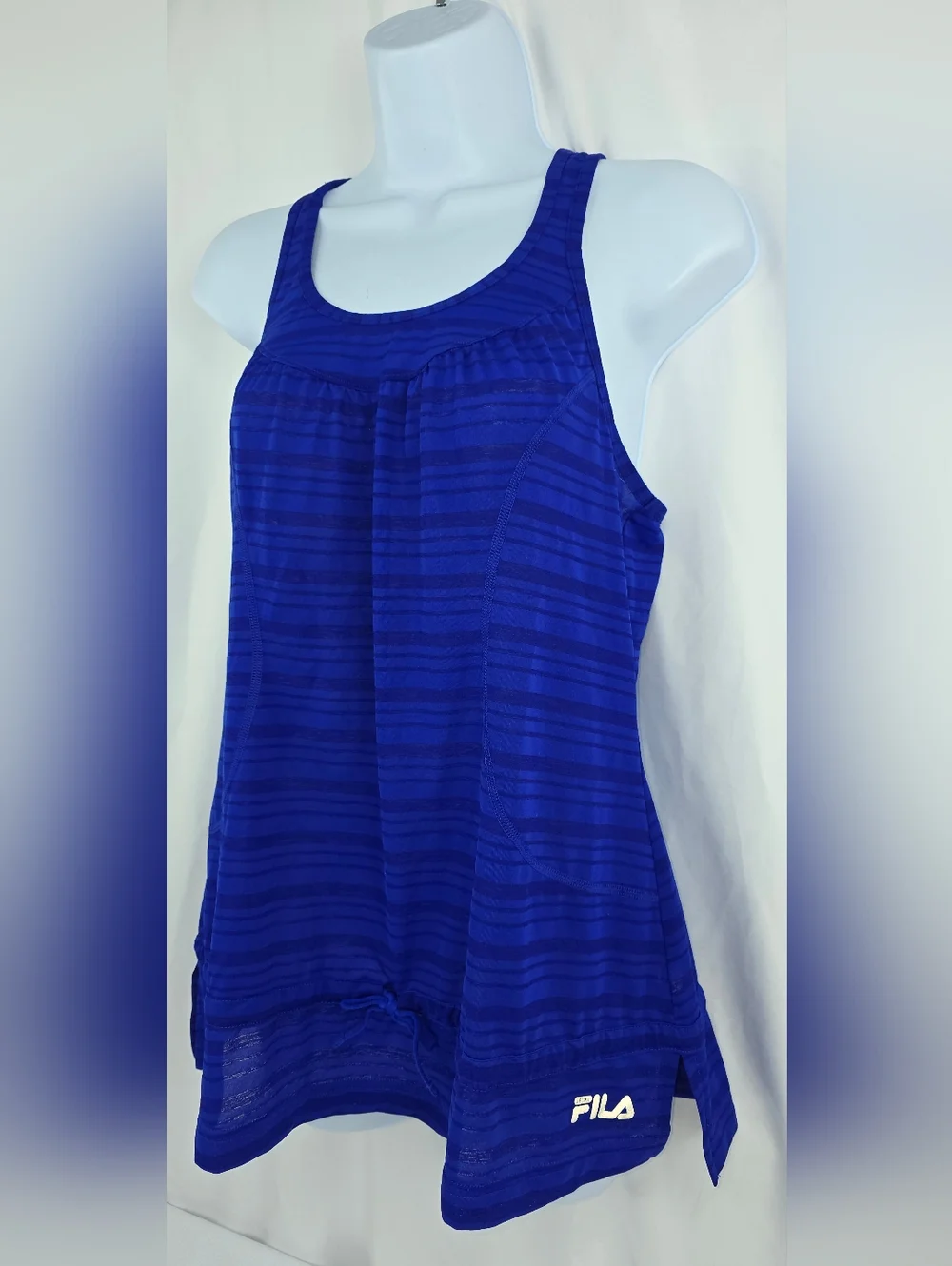 Fila Women's Royal Blue Striped Racerback Tank Size XS AG-3461 - Picture 4 of 10